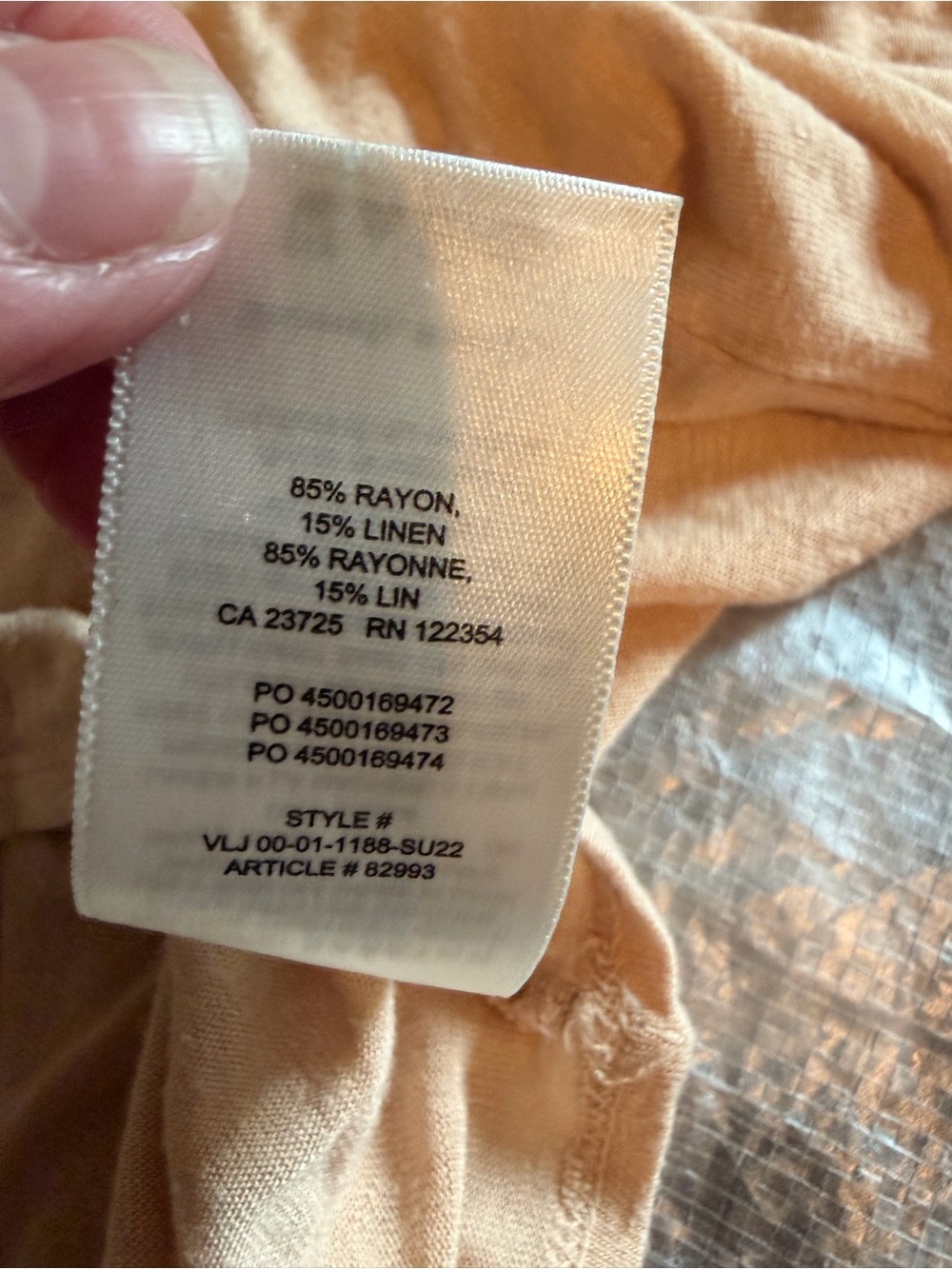 The Group Babaton - Women's Lightweight Long-Sleeve Top - Peach - Picture 9 of 9